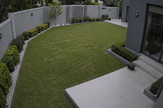 Garden and grounds under camera