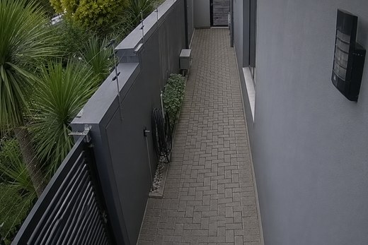 Perimeter and electric fence under camera